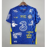 Camisolas de futebol Chelsea Graffiti Equipamento Principal 2021/22 Manga Curta